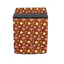 Stylista Washing Machine Cover Compatible for Samsung 8.5 Kg Semi-Automatic Top Loading WT85R4200LL, Floral Yellow