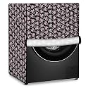 Stylista Washing Machine Cover Compatible for Samsung 8 Kg Fully-Automatic Front Loading WW80K5210WW, Floral Pattern Multicolor