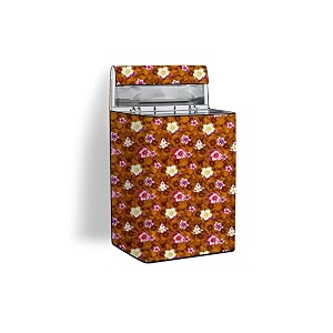 stylista washing machine cover compatible for whirlpool 65 kg fully-automatic top loading whitemagic elite floral yellow
