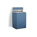 Stylista Polyester Washing Machine Cover Compatible for Whirlpool 7 Kg Fully-Automatic Top Loading Whitemagic Elite, Check Blue