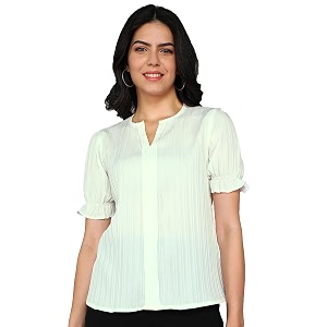 Stylistico Summer Puff Half Sleeve Formal Top