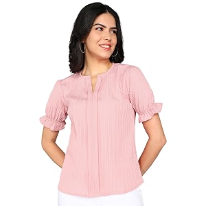 Stylistico Summer Puff Half Sleeve Formal Top