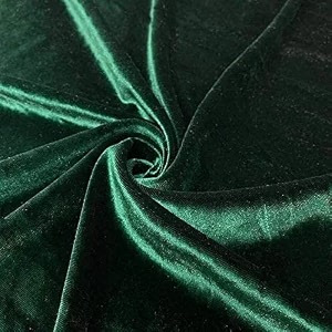 220gsm imported velvet solid fabric for sofa upholstery curtains cushions cover diy dresses unstitched fabric material by meter - 56 inch width 1 meter green