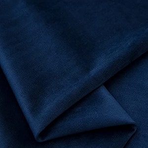 220gsm imported velvet solid fabric for sofa upholstery curtains cushions cover diy dresses unstitched fabric material by meter - 56 inch width 1 meter blue