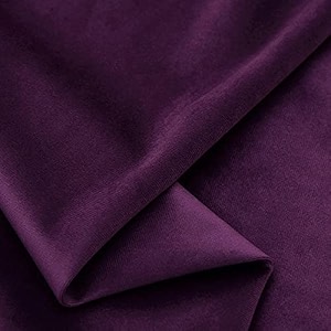220gsm imported velvet solid fabric for sofa upholstery curtains cushions cover diy dresses unstitched fabric material by meter - 56 inch width 2 meter purple