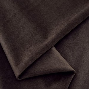 220gsm imported velvet solid fabric for sofa upholstery curtains cushions cover diy dresses unstitched fabric material by meter - 56 inch width 20 meter brown