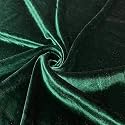 220Gsm Imported Velvet Solid Fabric for Sofa Upholstery Curtains Cushions Cover DIY Dresses Unstitched Fabric Material by Meter - 56 Inch Width (20 Meter, Green)