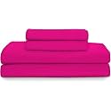 220Gsm Imported Velvet Solid Fabric for Sofa Upholstery Curtains Cushions Cover DIY Dresses Unstitched Fabric Material by Meter - 56 Inch Width (20 Meter, Dark Pink)