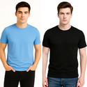 Styloketh Men Solid Round Neck Polyester Light