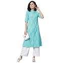 Stylum Women39s Block Printed Rayon A-Line Regular