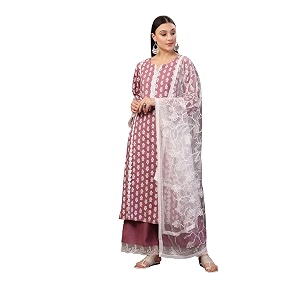 Stylum Womens Floral Printed Rayon Straight Kurta