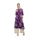 Stylum Women39s Floral Printed Rayon A-Line Kurta