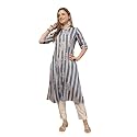 Stylum Women39s Floral Printed Rayon A-Line Kurta