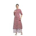 Stylum Women39s Floral Printed Rayon A-Line Kurta