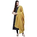 Stylum Women39s Printed Rayon Flared Kurta Dupatta