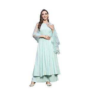 Stylum Womens Solid Embellished Rayon Flared