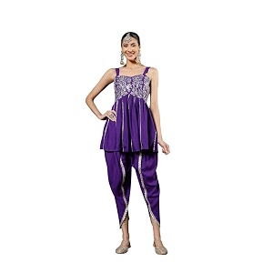 Stylum Womens Solid Embroidered Rayon A-Line