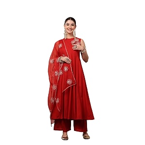 Stylum Womens Solid Embellished Rayon Flared