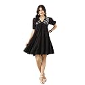 Stylum Women39s Solid amp Embroidered Rayon Flared