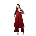 Stylum Women39s Solid Crepe A-Line Kurta Pant