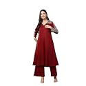 Stylum Women39s Solid Crepe A-Line Kurta Pant