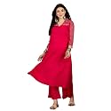 Stylum Women39s Solid Crepe A-Line Kurta Pant