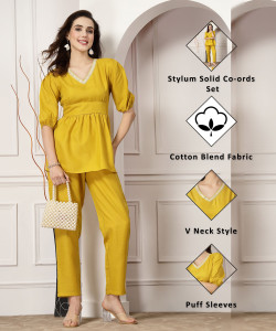 Stylum Women Cotton Blend Ethnic Top Pant