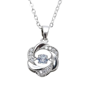 styollo latest american diamond stone cute silver necklace set for girls amp women  aesthetic silver pendant for girls stylish amp fancy  women39s necklace jewellery  gift special occasion- pack of 1