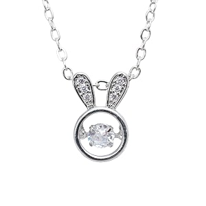 styollo latest american diamond stone cute silver necklace set for girls amp women  aesthetic silver pendant for girls stylish amp fancy  women39s necklace jewellery  gift special occasion- pack of 1
