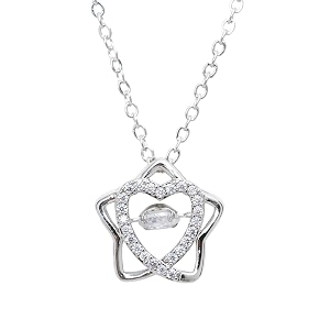 styollo latest american diamond stone cute silver necklace set for girls amp women  aesthetic silver pendant for girls stylish amp fancy  women39s necklace jewellery  gift special occasion- pack of 1