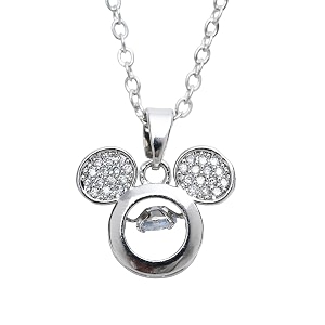 styollo latest american diamond stone cute silver necklace set for girls amp women  aesthetic silver pendant for girls stylish amp fancy  women39s necklace jewellery  gift special occasion- pack of 1