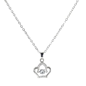 styollo latest american diamond stone cute silver necklace set for girls amp women  aesthetic silver pendant for girls stylish amp fancy  women39s necklace jewellery  gift special occasion- pack of 1