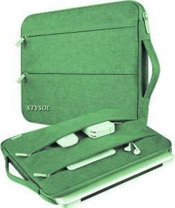 stysol laptop sleeve carrying case waterproof bag for boys  girls waterproof laptop sleevecover green 156 inch