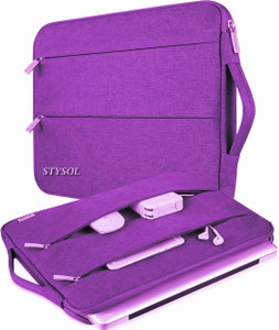 stysol laptop sleeve  slip case cover bag with handle for men waterproof laptop sleevecover purple 156 inch