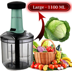 Stysol push chopper for kitchen chooper hand