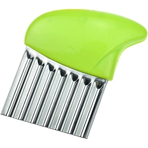 styxon stainless steel vegetable wavy chopper cutter french fry slicer  18 x 11 x 1 cm  pack 1  multicolor
