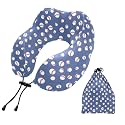 SUABO Travel Neck Pillow, Baseball Pattern Memory Foam Pillow Neck Pillow for Airplane Car Home Recliner Use