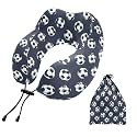 SUABO Travel Neck Pillow, Footballs Memory Foam Pillow Neck Pillow for Airplane Car Home Recliner Use