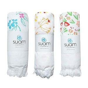 suam aruba cotton towel - 100 cotton  quick absorption for beach pool travel spa amp yoga  printed cotton towel - standard size blue amp saffron amp peach- pack of 3