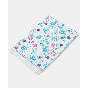 suam aruba cotton towel blue - quick dry  lightweight amp fade resistant  ideal for hot yoga beach spa travel  machine washable  daily use  standard size