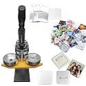AT Sub 50×50mm Square Fridge Magnet Making Machine || Metal Body Machine, Heavy Duty || Includes Machine, User Manual || 100 pcs Plastic pin Badges Included