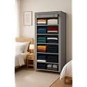 SUBEKYU Foldable Wardrobe for Clothes Microfiber Non-Woven