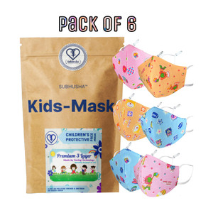 SUBHUSHA SUPER SAFETY 3 Layer cartoon print