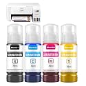Sublimation Ink for Ecotank ET-2800 ET-2803 ET-2840 ET-4700 ET-4800 ET-2400 ET-2720 ET-15000 ET-2850 ET-2760 Vivid Colors for DIY Studio & Gift Transfers Works on Mugs T-Shirts Fabric