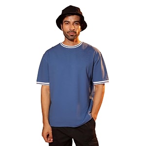 SUBTRACT Round Neck Oversized T Shirt for