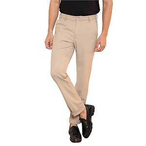 SUBTRACT Slim-Fit Stretchable Lycra Formal Pants for