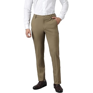 SUBTRACT Slim-Fit Stretchable Lycra Formal Pants for