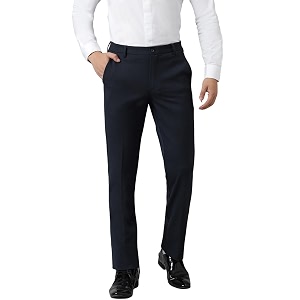 SUBTRACT Slim-Fit Stretchable Lycra Formal Pants for