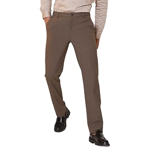 SUBTRACT Slim-Fit Stretchable Lycra Formal Pants for