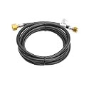 Suburban LP-PT144HP 144" High Pressure Propane Hose, 1/4” I.D. with 3/8” FPT x 3/8” Female Flare Swivel Nut for Safe Gas Transfer in RV